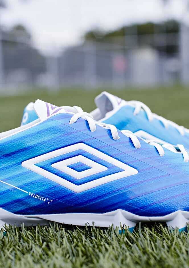 Umbro velocita , cyan blue/white