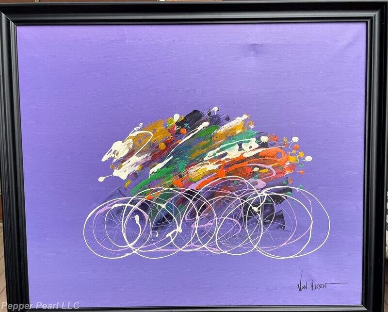 Abstract Cyclists signed Van Hussen