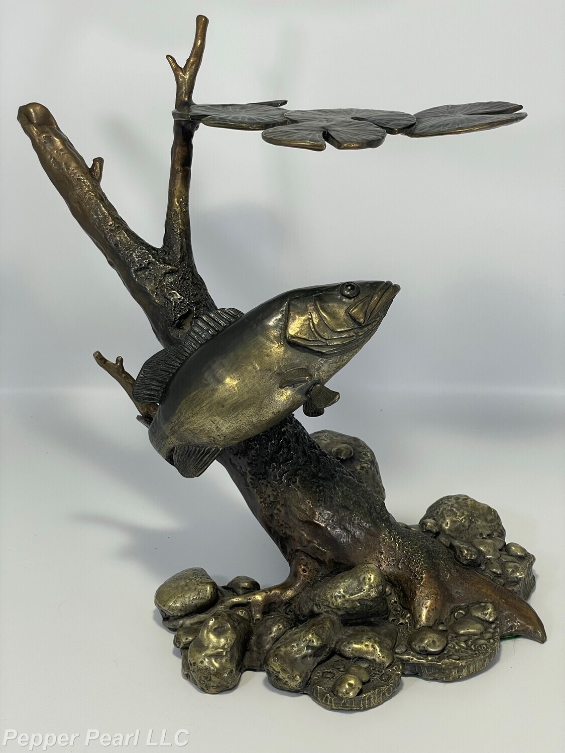 Bronze Bass Sculpture