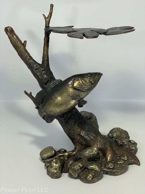 Bronze Bass Sculpture