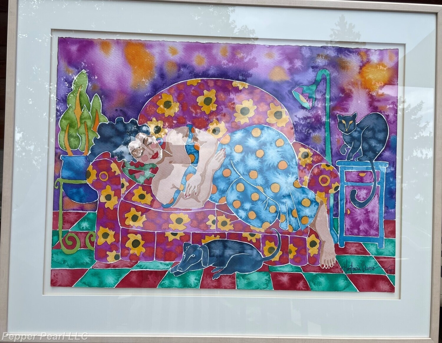 Hortensia Bueno reclining woman