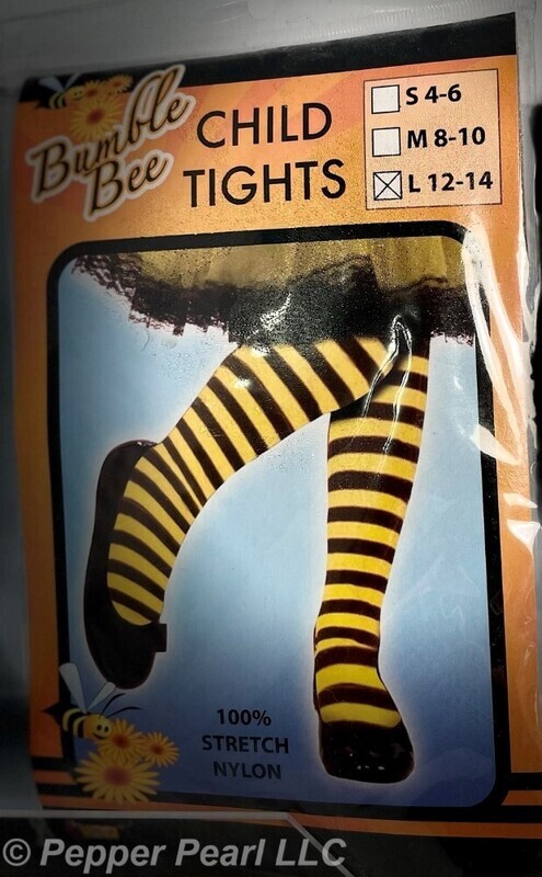 Bumble Bee Tights for child Large Costume Accessory