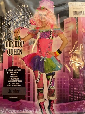 Hip Hop Queen Costume Junior Size Medium