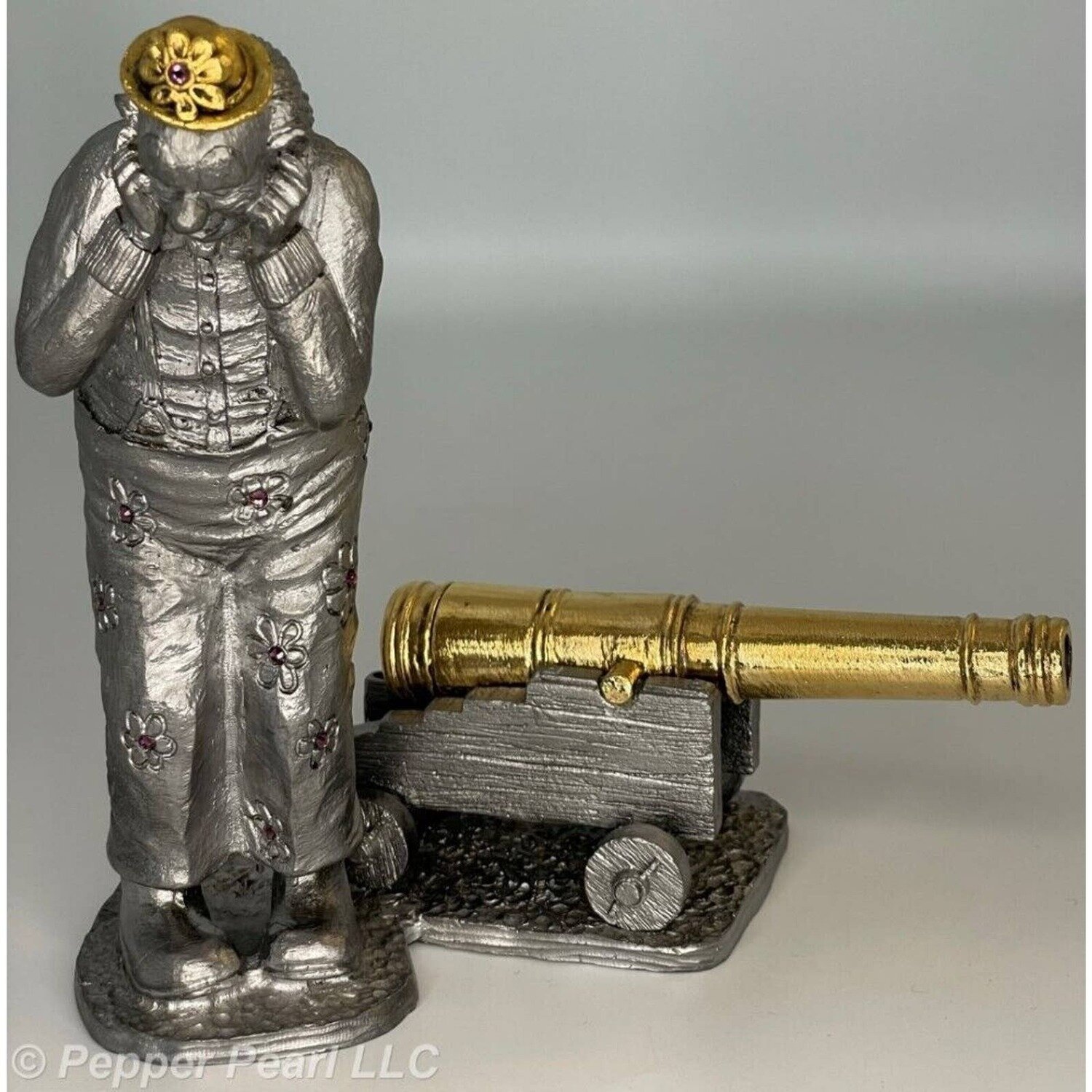 Michael Ricker Pewter 1st Casting 1996 Big Top Clowns Cannon
