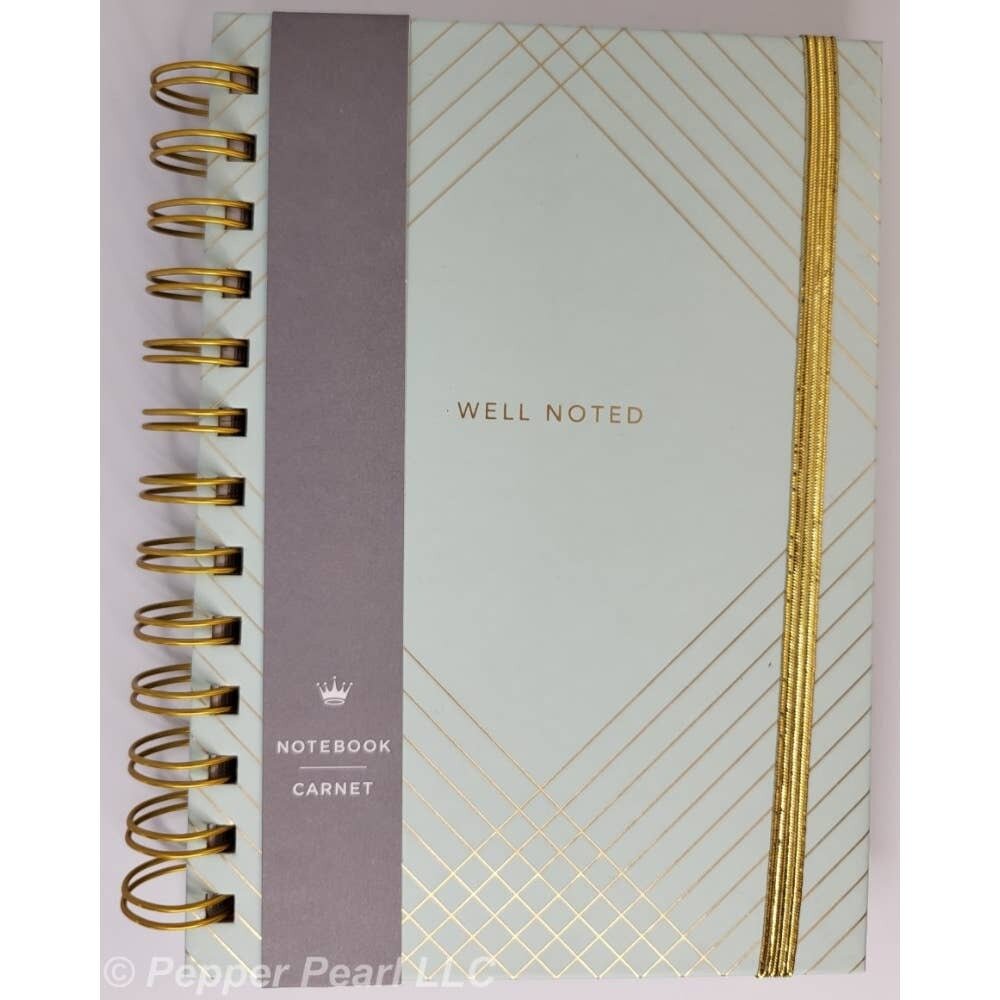 Journal Notebook Diary Well Noted Spiral Bound 160 Lined Pages Bookmark Date