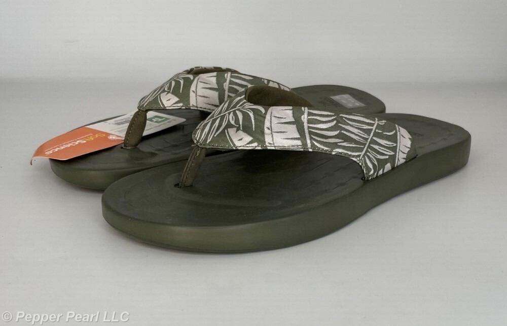 FLIP FLOP Thong Sandals Men's 9 Sage by Soft Science