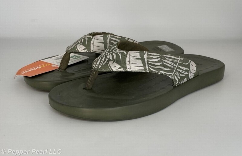 FLIP FLOP Thong Sandals Men's 9 Sage by Soft Science