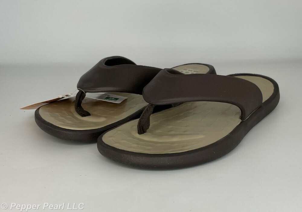 Unisex FLIP FLOP Sandals Soft Science Chocolate/Khaki Men's 6-8