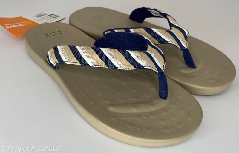 FLIP FLOP Thong Sandals Sizes 3-11 Khaki/Blue/White Unisex