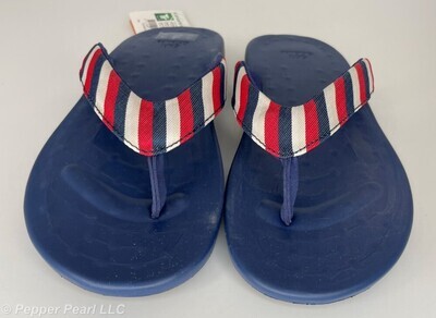 FLIP FLOP Thong Sandals Sizes 3-11 Red White and Blue Unisex