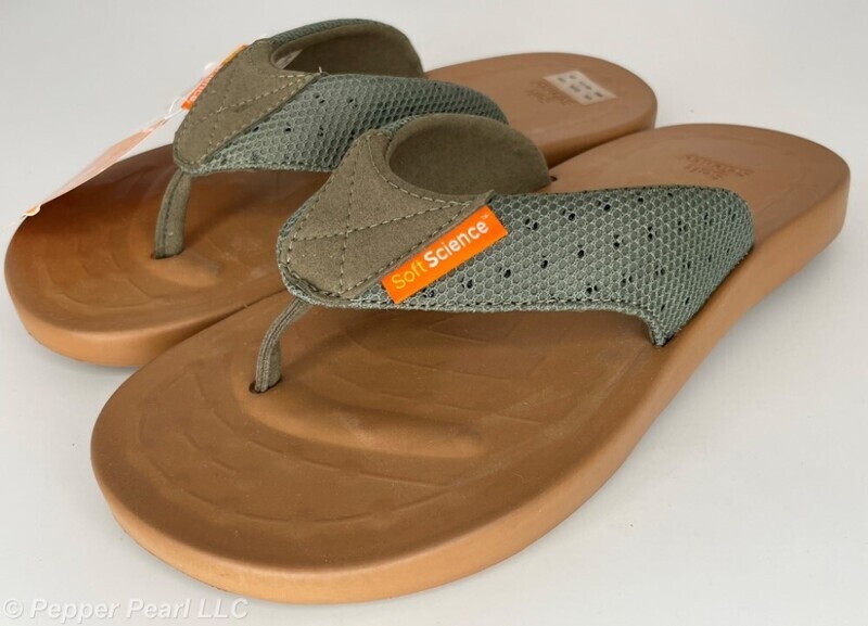 FLIP FLOP Thong Sandals Sage Men's size 8 Women's 10Mesh