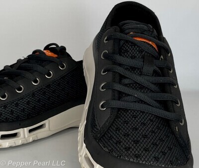 Sailfin Deck Boat Lace Up Shoes Men's 8 & 9 Black Soft Science