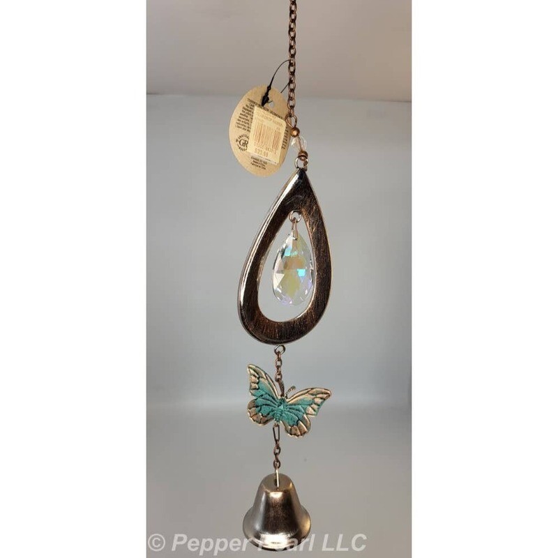 Bell Teardrop Hanging Butterfly Sparkle Décor Grasslands Road