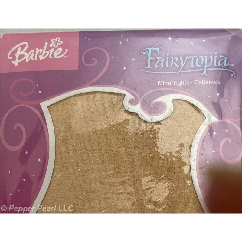 Barbie FairyTopia sparkly nude tights 40 to 55 lbs