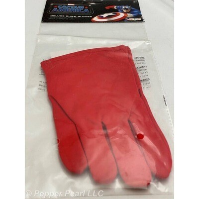 Captain America Marvel Red Child Costume Gloves