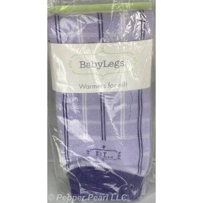 BabyLegs Leg Arm Warmers Purple Plaid One Size Fits Most