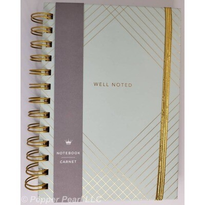 Journal Notebook Diary Well Noted Spiral Bound 160 Lined Pages Bookmark Date