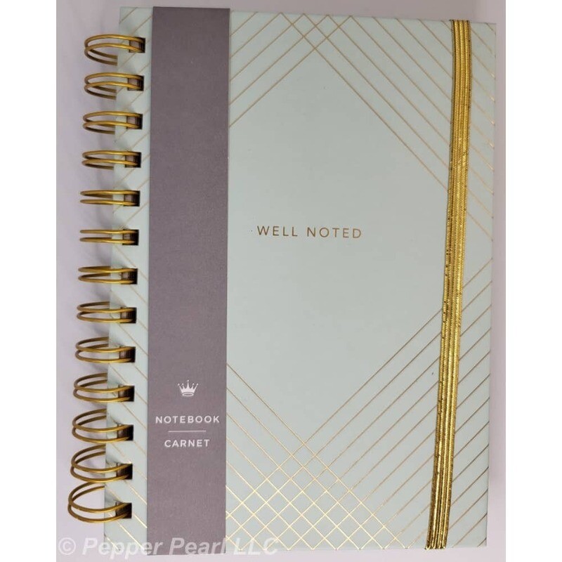 Journal Notebook Diary Well Noted Spiral Bound 160 Lined Pages Bookmark Date