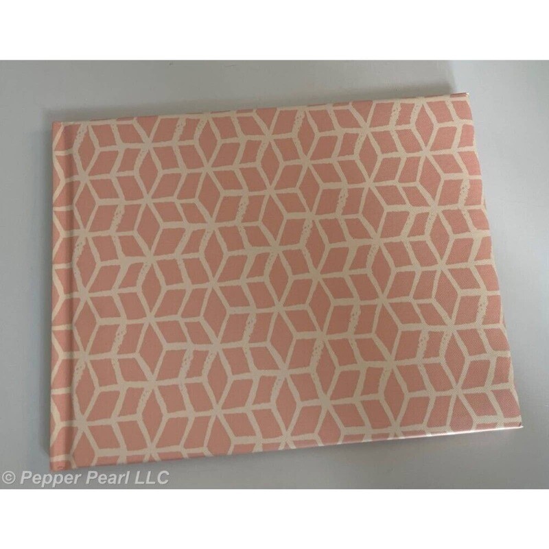 Guest Book Pink Geometric Hallmark Hard Cover