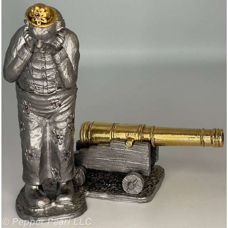 Michael Ricker Pewter 1st Casting 1996 Big Top Clowns Cannon