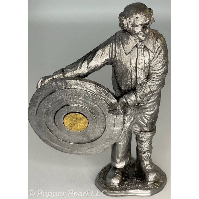 Michael Ricker Pewter 1st Casting 1997 Big Top Clowns Mirror