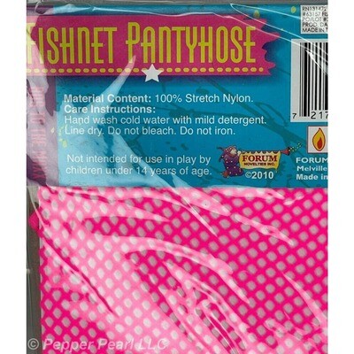 Fishnet Stockings Neon Pink '80's to the Maxx' Adult