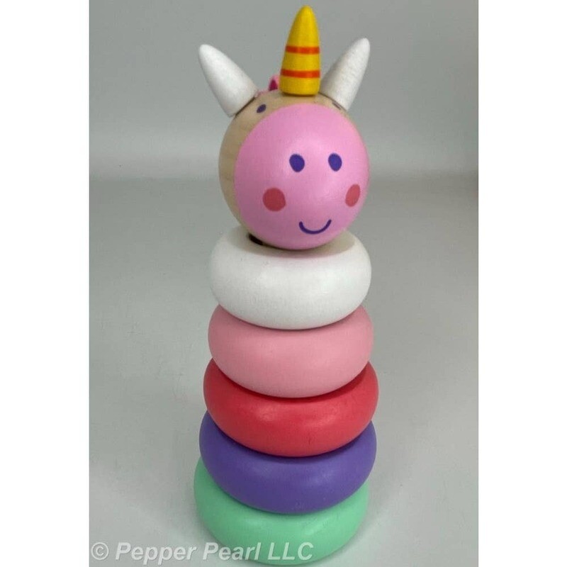 Unicorn Stacker Baby Ganz Collection 12+ Months Gift Pastel Colors