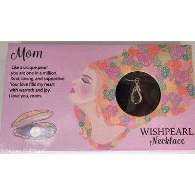 WishPearl Necklace Oyster Cage Pendant Chain Mom
