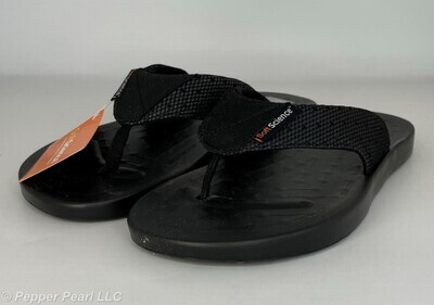 FLIP FLOP Sandals Black Men's 8 Women's 10 by Soft Science FLIP FLOP Sandals Black Men's 8 Women's 10 by Soft Science
