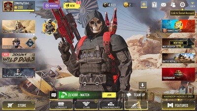 Call Of Duty Mobile lvl 150 With Ghost Azrael - 109 Epic Guns - DL Q33 Red Action - 80 Characters