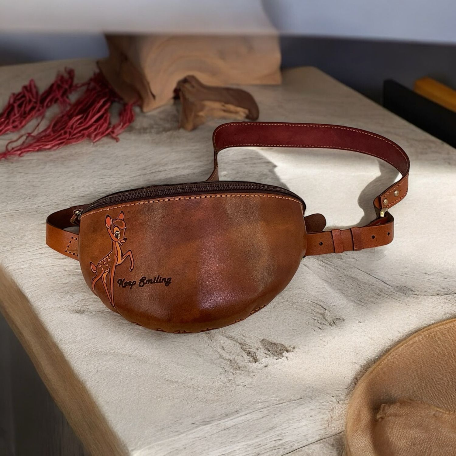Deer shoulder Bag