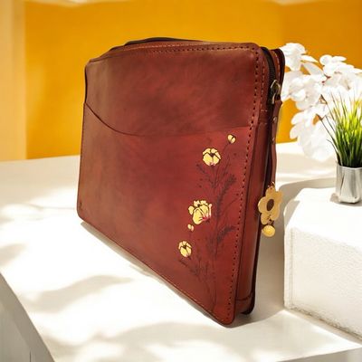Flowers Paper Files Bag