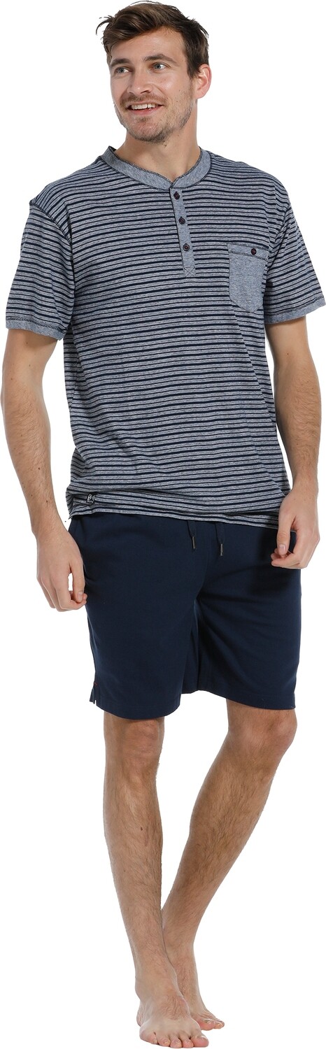 Pastunette shirt - Blauw combinatie