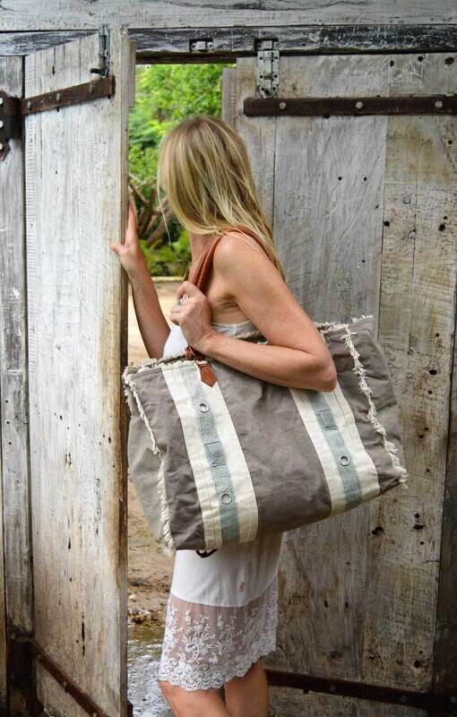 ZusenZomer-strandtas Tote bag - Bruin combinatie