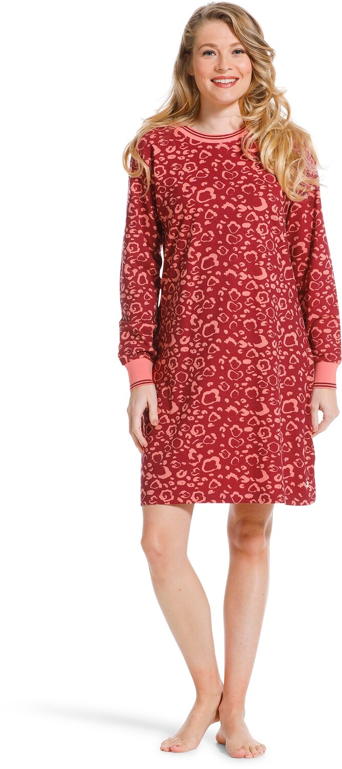 Pastunette nachthemd 10222-108-3 Rood combinatie