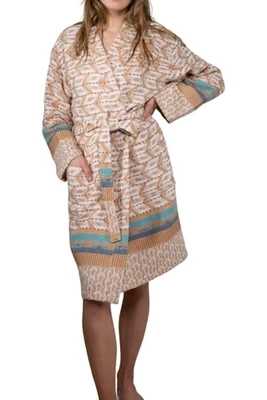 ZusenZomer-badjas - short Bruin combinatie