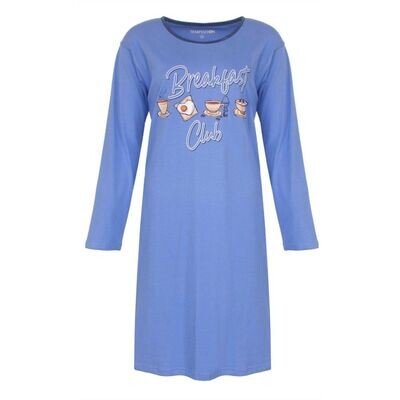 Temptation big-shirt &#39;&#39;Breakfast club&quot; - Kobalt