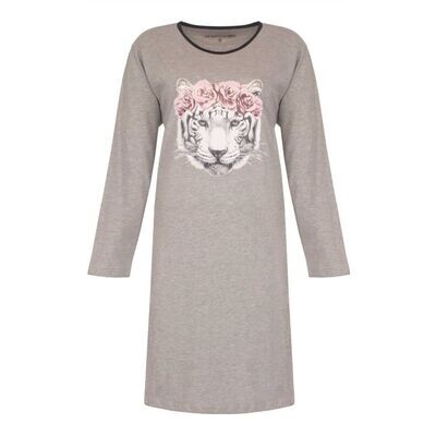 Temptation big-shirt &#39;&#39;Tiger&#39;&#39; - Grijs combinatie