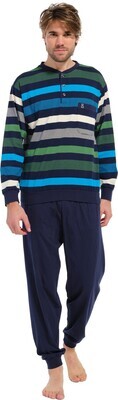 Robson pyjama 27232-700-4 Blauw combinatie