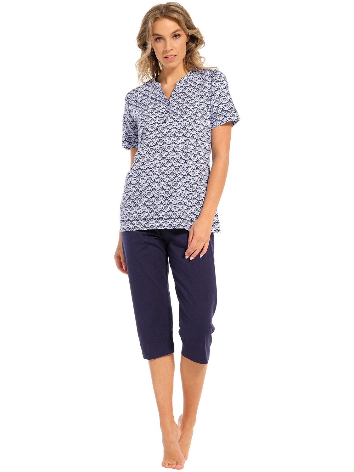 Pastunette pyjama - Blauw combinatie
