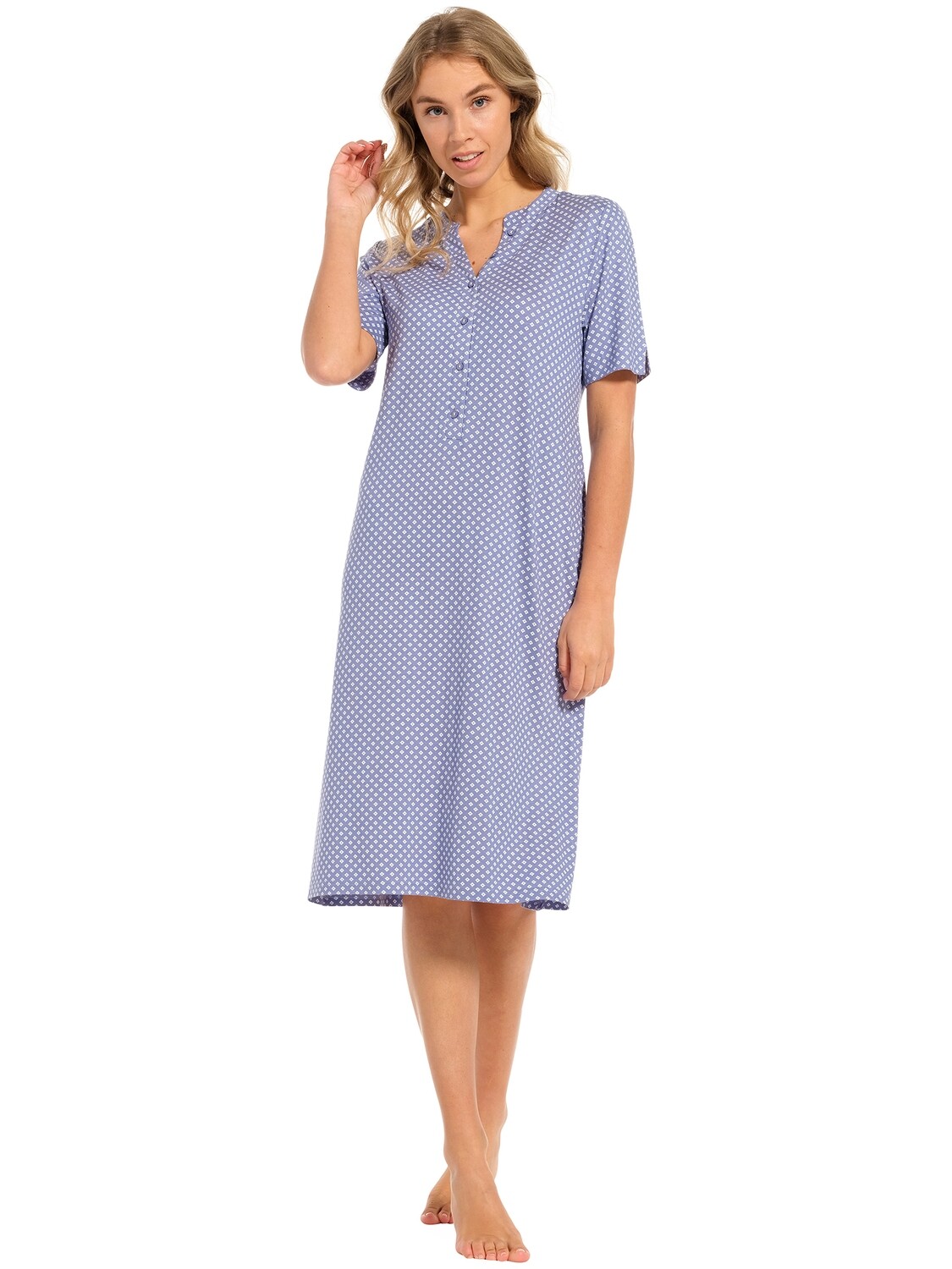 Pastunette nachthemd 15241-310-4 Blauw combinatie