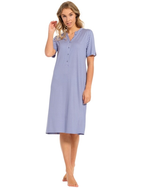 Pastunette nachthemd - Blauw combinatie