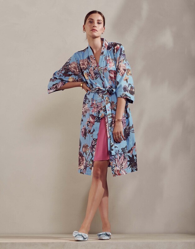 Essenza kimono - Blauw combinatie