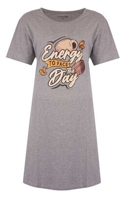 Temptation big-shirt &quot;Energie&quot; - Grijs combinatie