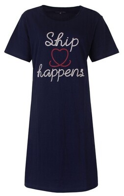 Temptation big-shirt &quot;Ship happens&quot; - Marine