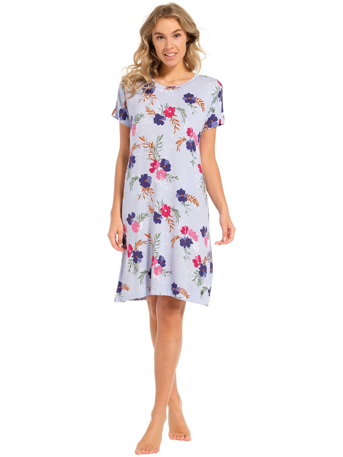 Pastunette nachthemd - Blauw combinatie