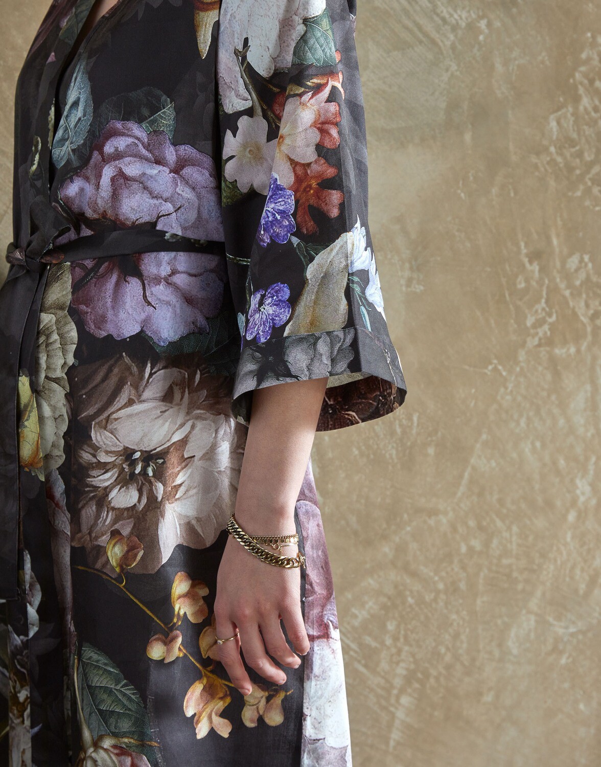 Essenza kimono - Zwart combinatie
