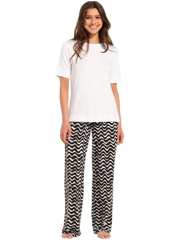 Pastunette broek - Zwart combinatie