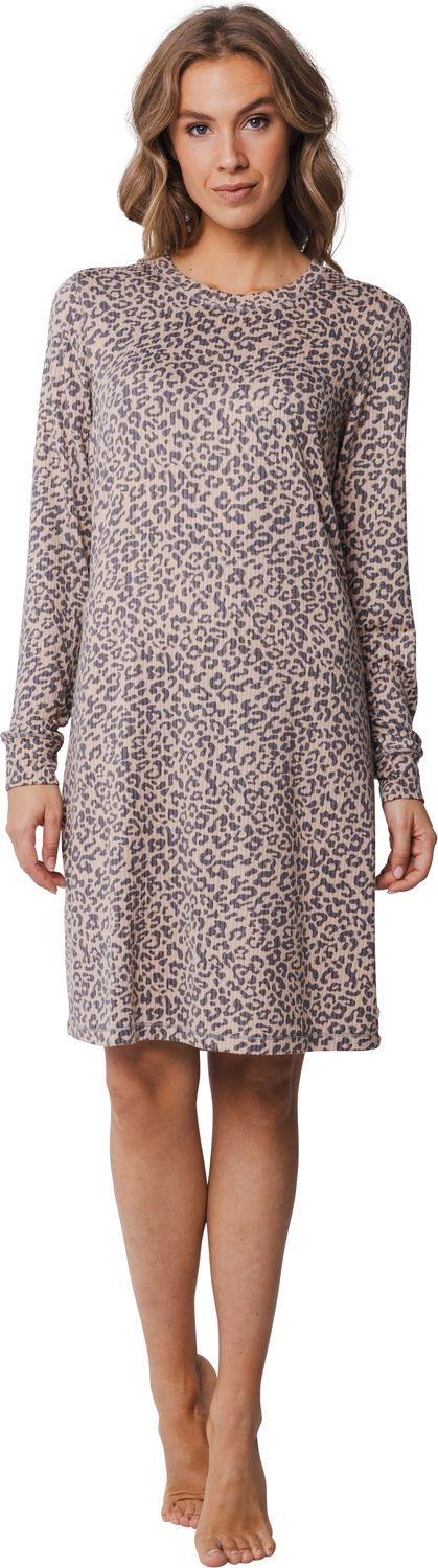 Pastunette dames homedress-nachthemd - Grijs combinatie