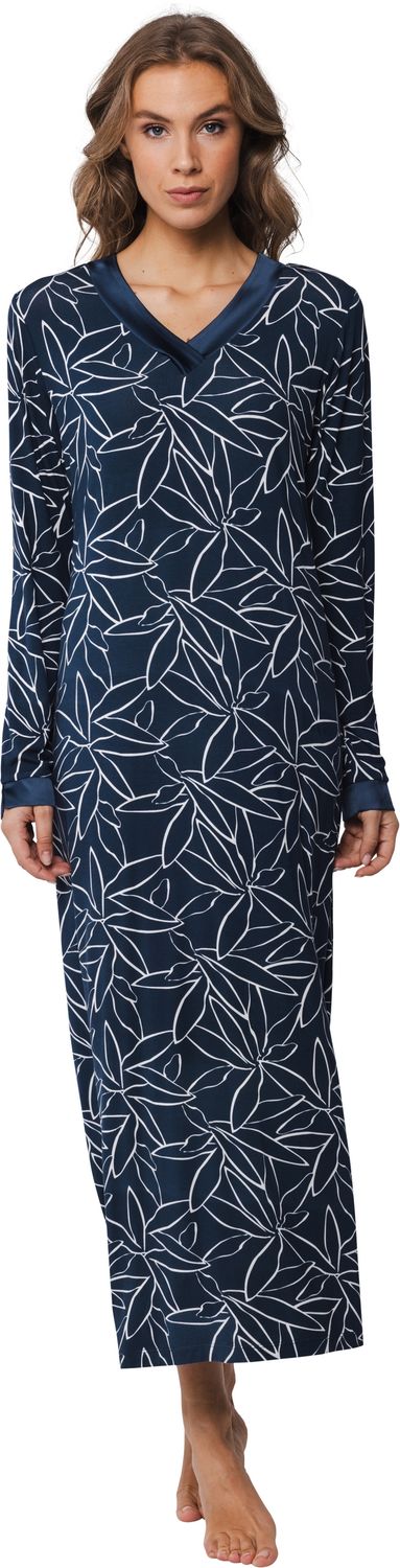 Pastunette extra Lang Nachthemd - Blauw combinatie